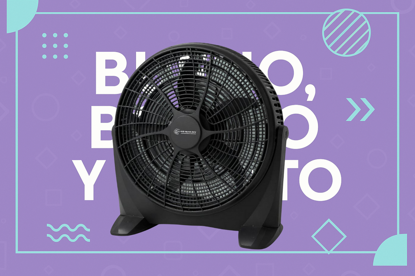 Ventilador de piso 20” potente.